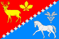 Flag of Oktyabrskoe (Krasnoarmeysky rayon).png