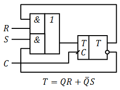 Реализация RS-триггера на базе T-триггера.png