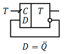 Реализация T-триггера на базе D-триггера.png