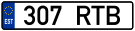 Estonian license plate.svg