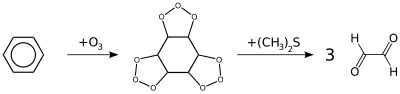 Benzene ozonolysis.svg