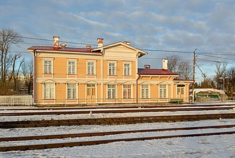 Главное здание вокзала Палдиски, построенное в 1870 г.