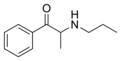 Propylcathinone structure.png