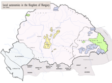 Map of the Kingdom of Hungary