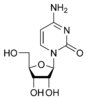 Chemical structure of cytidine