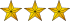 3 Gold Stars.svg