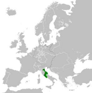 Папская область в 1815 году