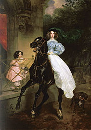 Картина Карла Брюллова «Всадница», 1832