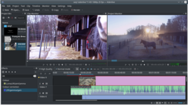 Скриншот программы Kdenlive