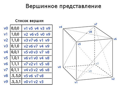 Рисунок 2. Вершинное представление