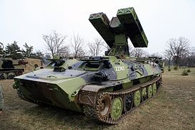 Сербская «Стрела-10» (Пусковая установка 9А35 с четырьмя ракетами 9М37)