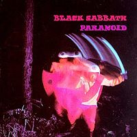 Обложка альбома Black Sabbath «Paranoid» (1970)