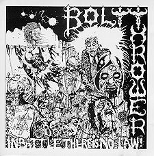 Обложка альбома Bolt Thrower «In Battle There Is No Law» (1988)