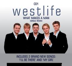 Обложка сингла Westlife «What Makes a Man» (2000)