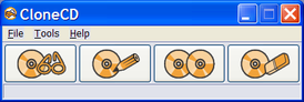 Скриншот программы CloneCD
